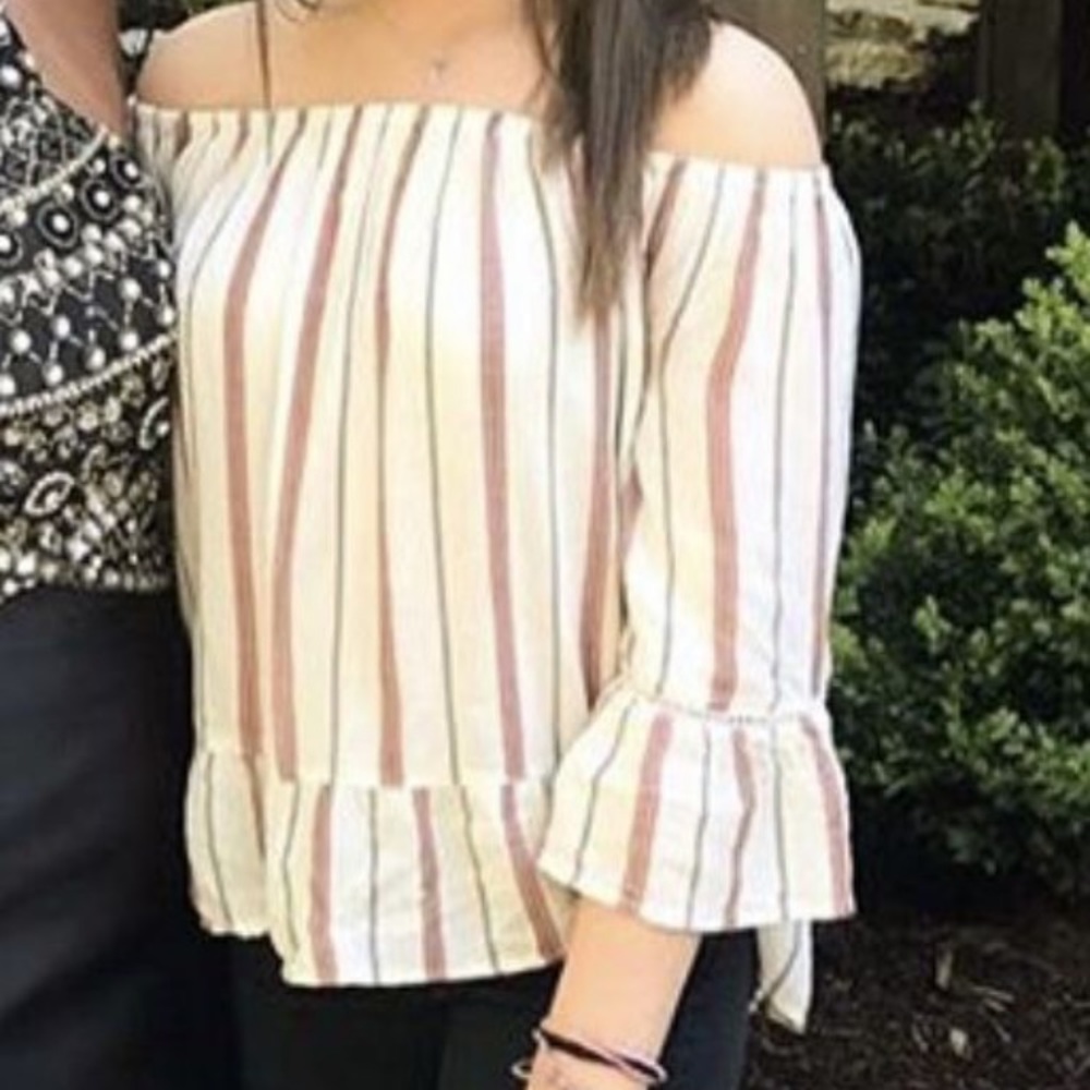 women’s off the shoulder summer shirt - Picture 1 of 4